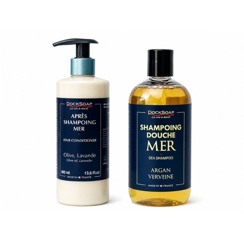 Duo shampoing douche mer argan 500ml et son après shampoing 400ml