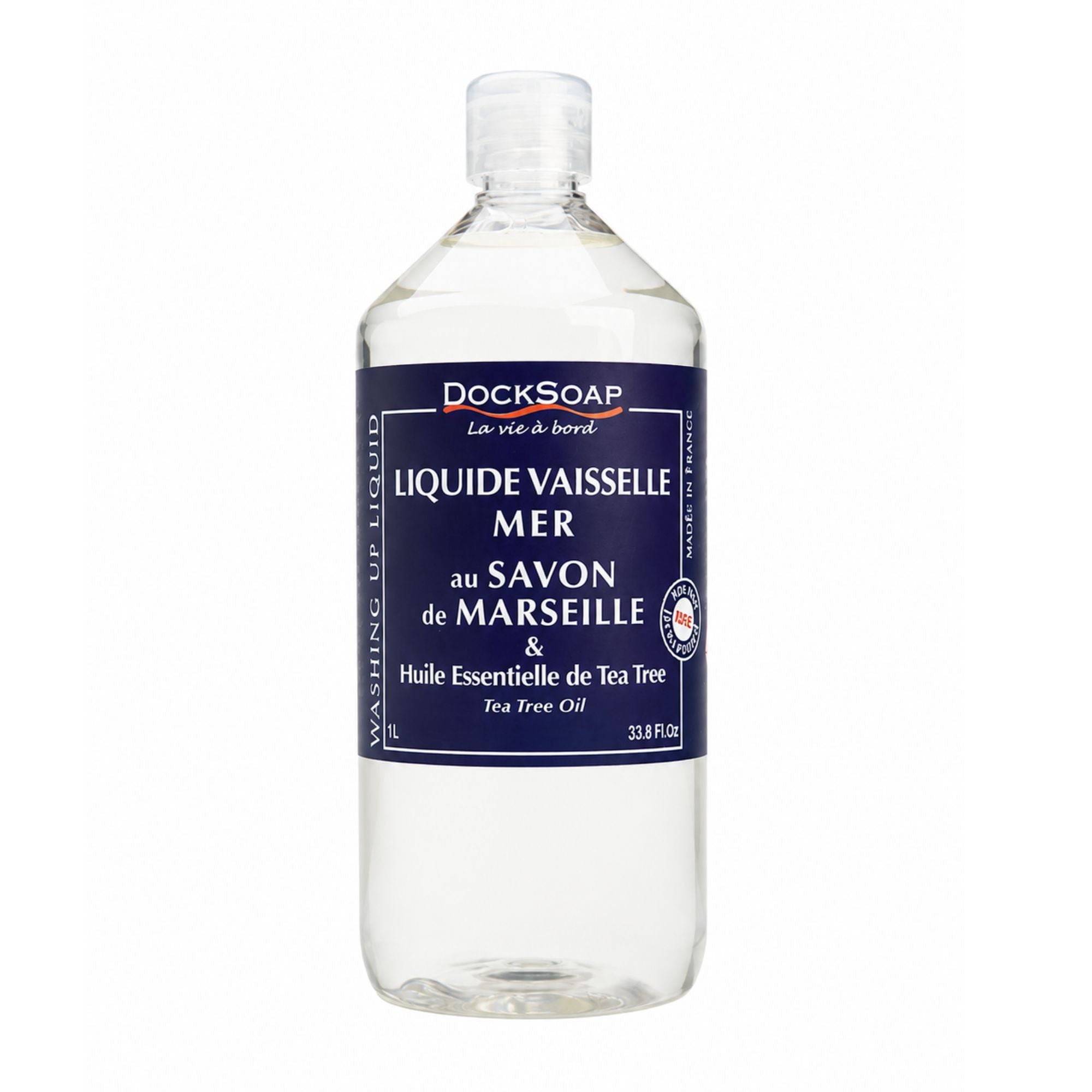 Liquide vaisselle spécial mer aux huiles essentielles de tea tree et citron : recharge 1 Litre