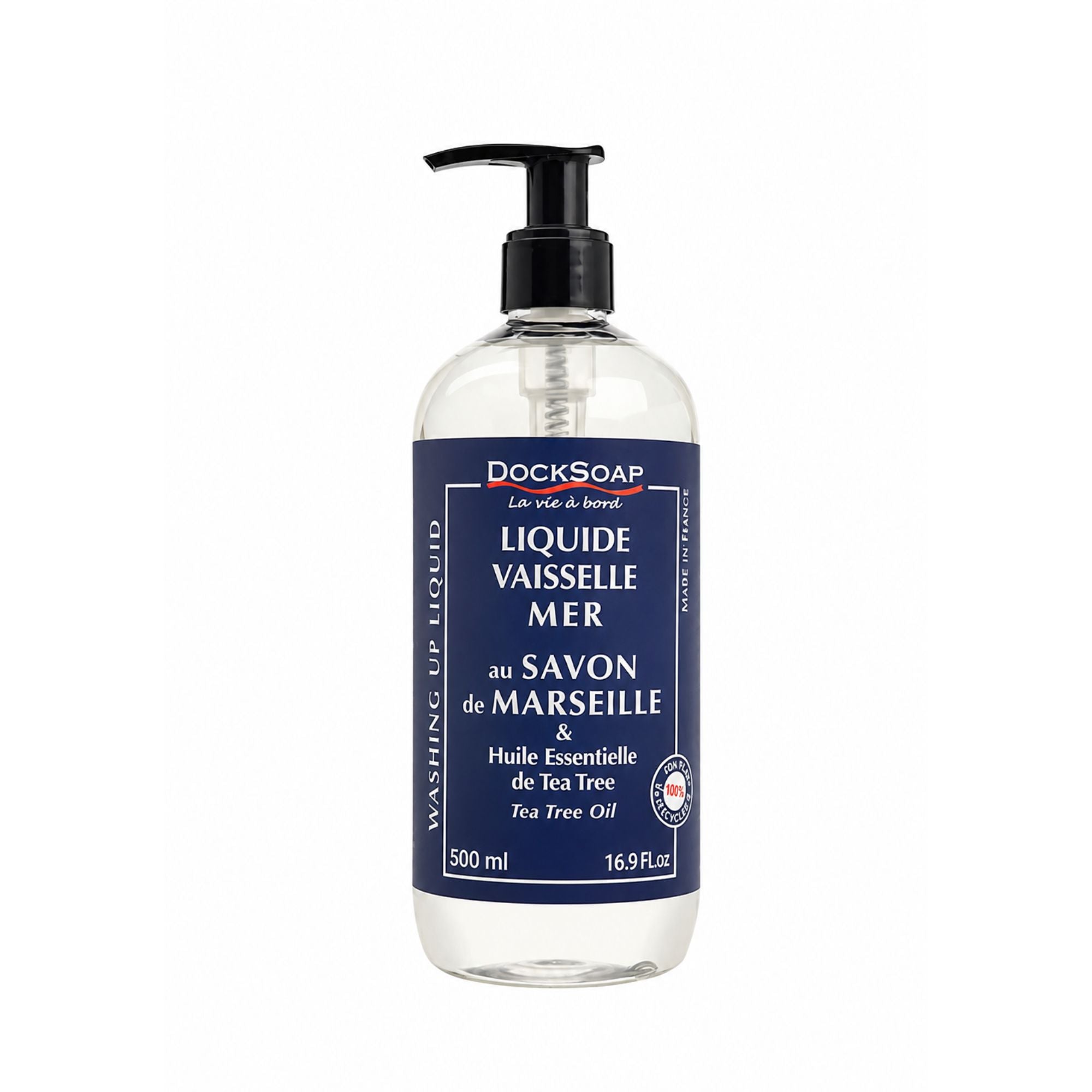 Liquide vaisselle spécial mer aux huiles essentielles de tea tree et citron : 500ml